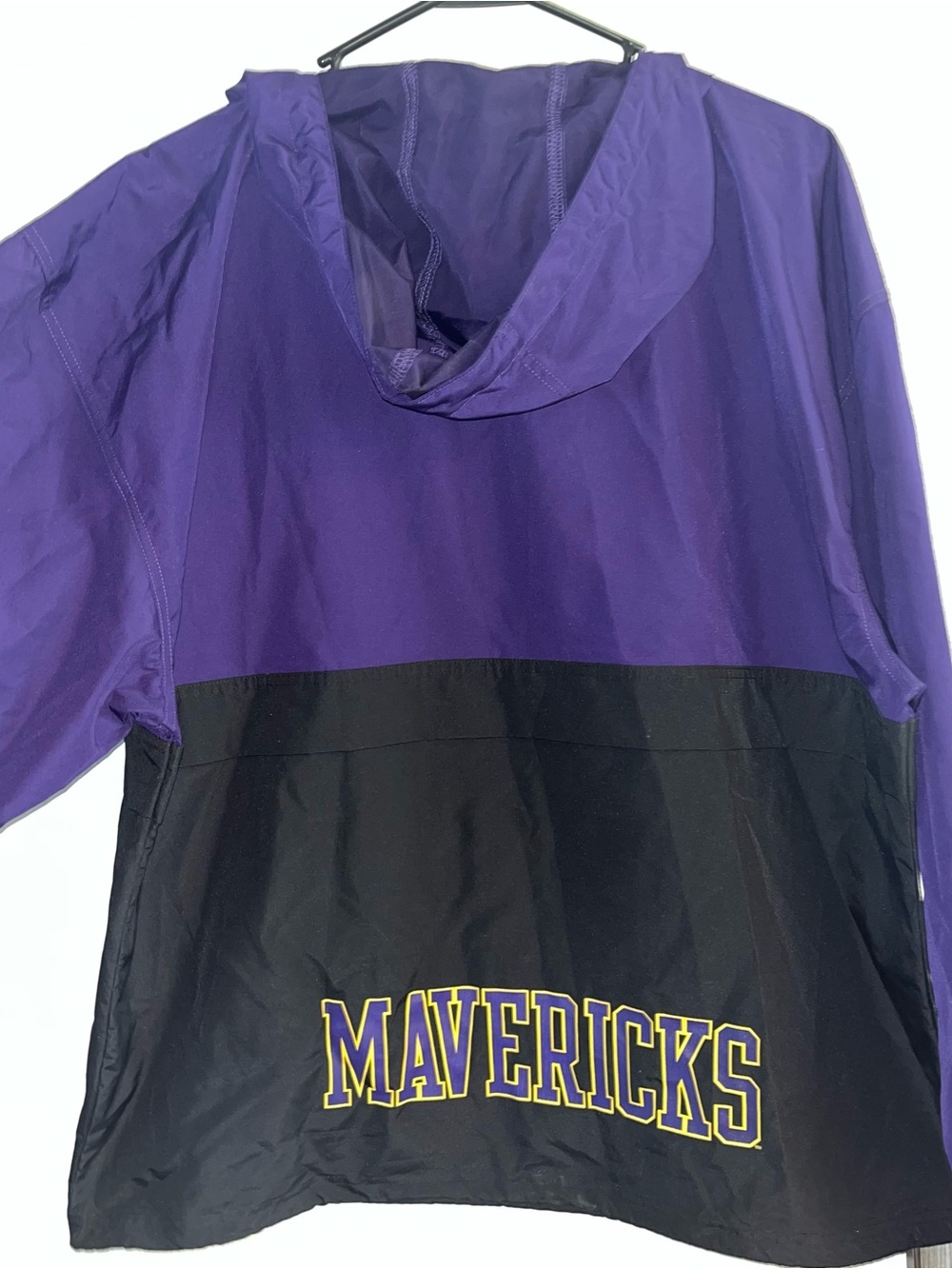 Champion Purple and Black Half-Zip Windbreaker Jacket